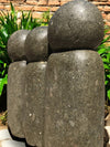 Primitive Hand Carved Stone Sculpture 'Family' 64cm Height (3032)