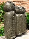 Primitive Hand Carved Stone Sculpture 'Family' 64cm Height (3032)