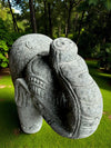 Hand Carved Elephant Stone Sculpture 500mm x 430mm x 330mm (3047)