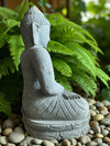 Buddha Statue Meditating Hand Carved Stone 800mm Stone Base (3048)
