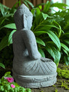 Buddha Statue Meditating Hand Carved Stone 800mm Stone Base (3048)