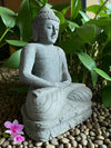 Buddha Statue Meditating Hand Carved Stone 800mm Stone Base (3048)