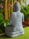 Buddha Statue Praying Hand Carved Stone 800mm Stone Base (3049)