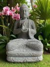 Buddha Statue Teaching Buddha  Hand Carved Stone 800mm Stone Base (3050)