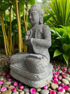 Buddha Statue Teaching Buddha  Hand Carved Stone 800mm Stone Base (3050)