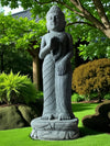 Buddha Statue Teaching Carved Green Stone 1000mm (3051)