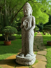 Buddha Statue Teaching Carved Green Stone 1000mm (3051)
