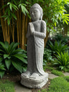 Buddha Statue Praying Carved Stone 1000mm (3052)