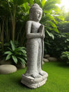 Buddha Statue Praying Carved Stone 1000mm (3052)
