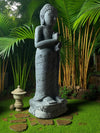 Buddha Statue Teaching Hand Carved Green Stone 1000mm (3053)