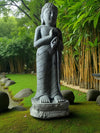 Buddha Statue Teaching Hand Carved Green Stone 1000mm (3053)