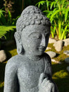 Buddha Statue Teaching Hand Carved Green Stone 1000mm (3053)