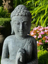 Buddha Statue Teaching Hand Carved Green Stone 1000mm (3053)