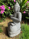 Buddha Statue Teaching Carved Stone 800mm Stone Base (3056)