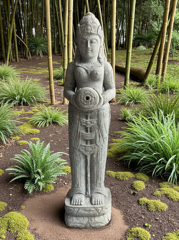 Buddha Statue Water Feature Hand Carved Stone 1500mm (3057)