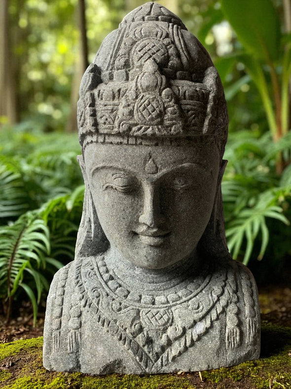 Buddha Statue Dewi Lakshmi Carved Stone 620mm (3058)