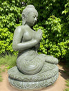 Buddha Statue Praying Mudra 850mm Stone Base (3064)