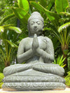 Buddha Statue Praying Mudra 850mm Stone Base (3064)