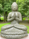 Buddha Statue Praying Mudra 850mm Stone Base (3064)