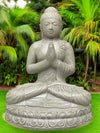 Buddha Statue Praying Mudra 850mm Stone Base (3064)