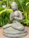 Buddha Statue Praying Mudra 850mm Stone Base (3064)