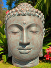 Buddha Head Statue Limited Edition Copper Green 1000mm (3074)