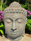 Buddha Head Statue Limited Edition Copper Green 1000mm (3074)