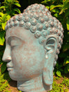 Buddha Head Statue Limited Edition Copper Green 1000mm (3074)