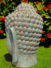 Buddha Head Statue Limited Edition Copper Green 1000mm (3074)