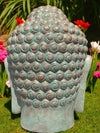 Buddha Head Statue Limited Edition Copper Green 1000mm (3074)