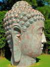 Buddha Head Statue Limited Edition Copper Green 1000mm (3074)