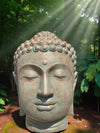 Buddha Head Statue Limited Edition Copper Green 1000mm (3076)