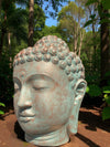Buddha Head Statue Limited Edition Copper Green 1000mm (3076)
