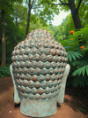 Buddha Head Statue Limited Edition Copper Green 1000mm (3076)