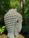 Buddha Head Statue Limited Edition Copper Green 1000mm (3076)
