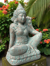 Buddha Statue Sitting Tara Green Copper Finish 650mm (3188)