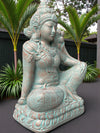 Buddha Statue Sitting Tara Green Copper Finish 650mm (3188)
