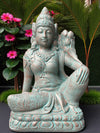 Buddha Statue Sitting Tara Green Copper Finish 650mm (3188)
