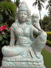 Buddha Statue Sitting Tara Green Copper Finish 650mm (3188)