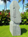 Easter Island Statue Hand Carved Green Stone 840mm StoneBase (3242)