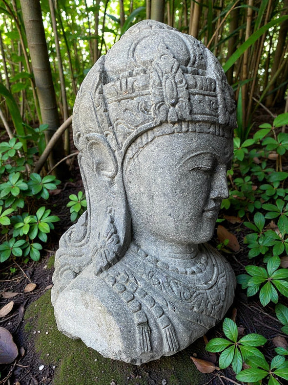 Buddha Statue Dewi Lakshmi Carved Stone 610mm (3257)
