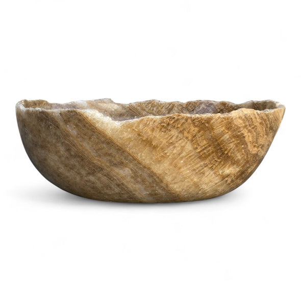 Onyx Natural Raw Edge Stone Basin 440mm x 305mm x 150mm (3281)