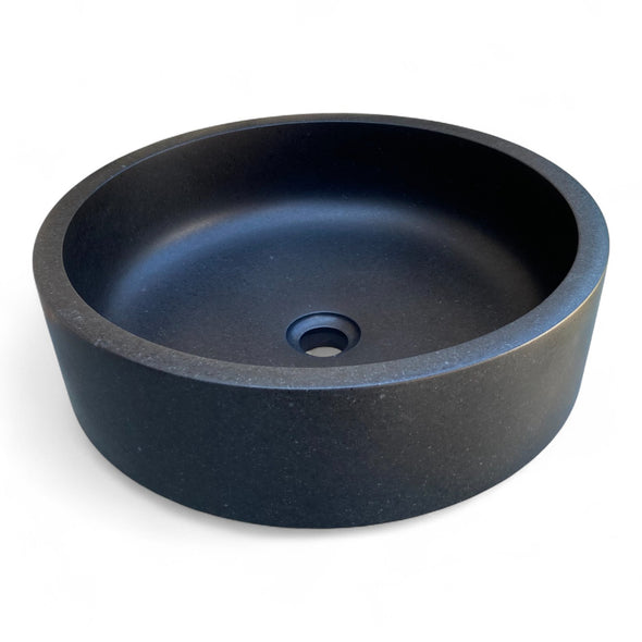 Dark Accent Volcanic Stone Basin 420mm x 420mm x 150mm (3287)