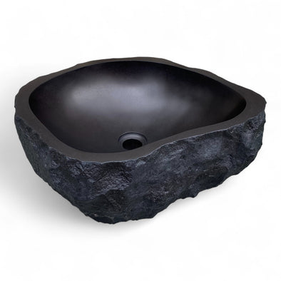 Dark Accent Volcanic Stone Basin 475mm x 380mm x 165mm (3300)