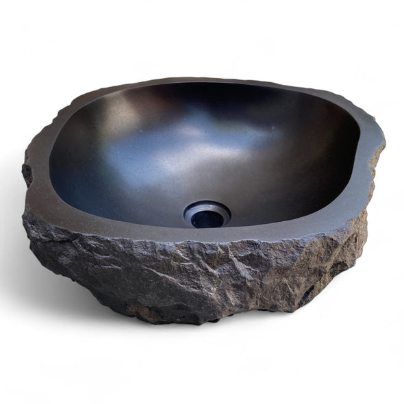 Dark Accent Volcanic Stone Basin 460mm x 410mm x 170mm (3305)