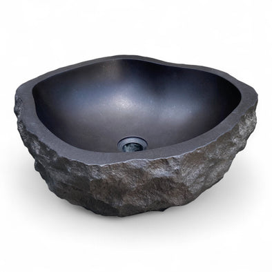 Dark Accent Volcanic Stone Basin 460mm x 410mm x 170mm (3306)