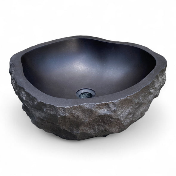 Dark Accent Volcanic Stone Basin 460mm x 410mm x 170mm (3306)