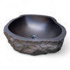 Dark Accent Volcanic Stone Basin 460mm x 410mm x 170mm (3306)