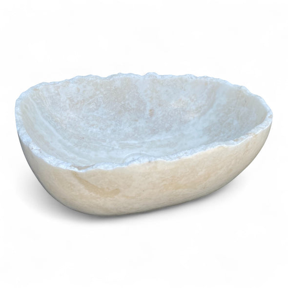 Onyx Natural Raw Edge Stone Basin 430mm x 285mm x 145mm (3311)