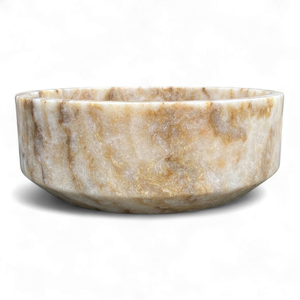 Onyx Natural Stone Round Basin 420mm x 420mm x 150mm (3312)